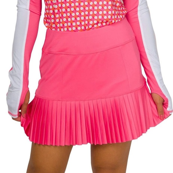 {Jofit} Performance Active Golf Tennis Pleated Hem Skirt Skort Shorts - Picture 1 of 7